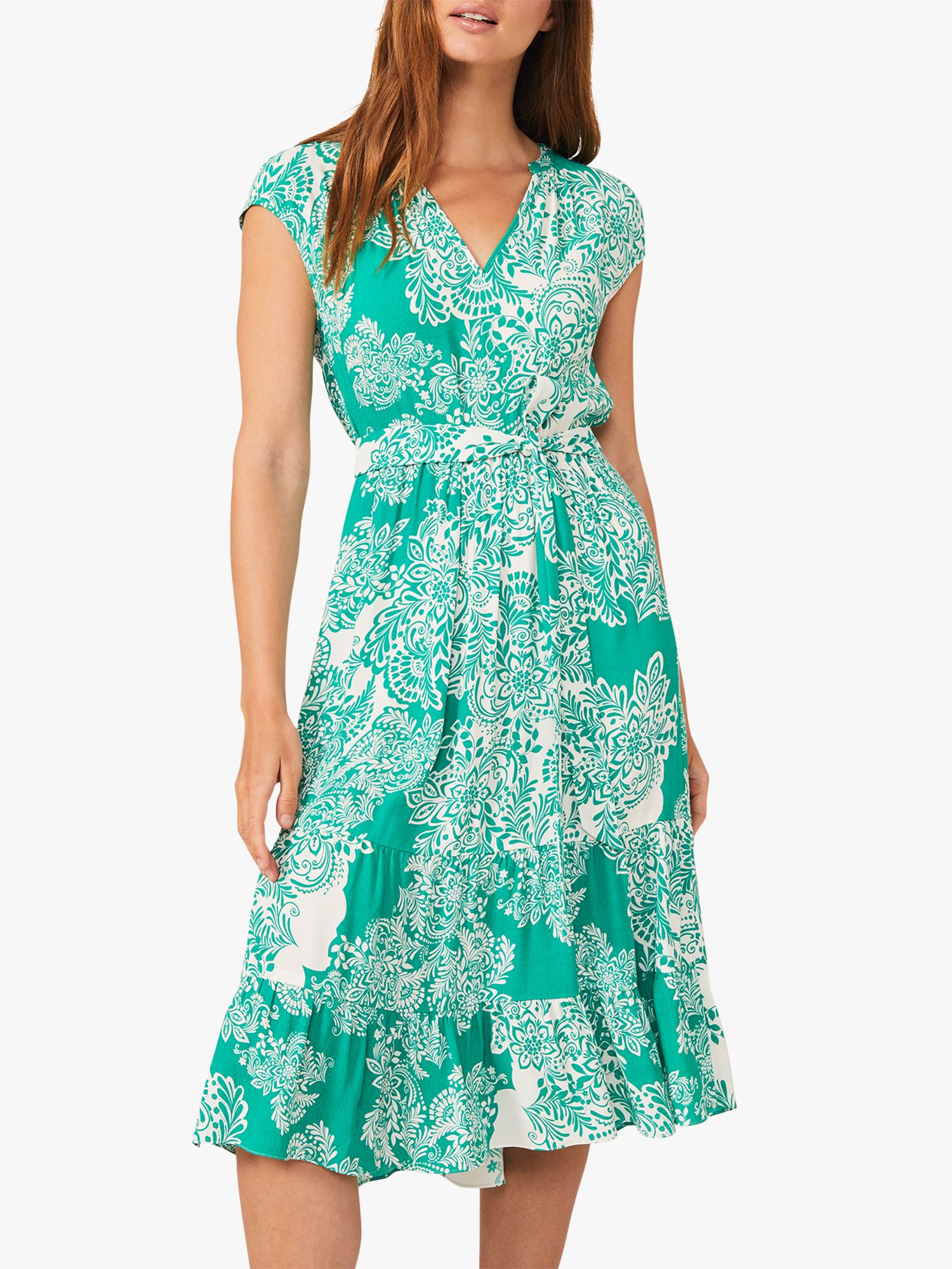 Phase Eight Cosette Dress, Green at John Lewis & Partners