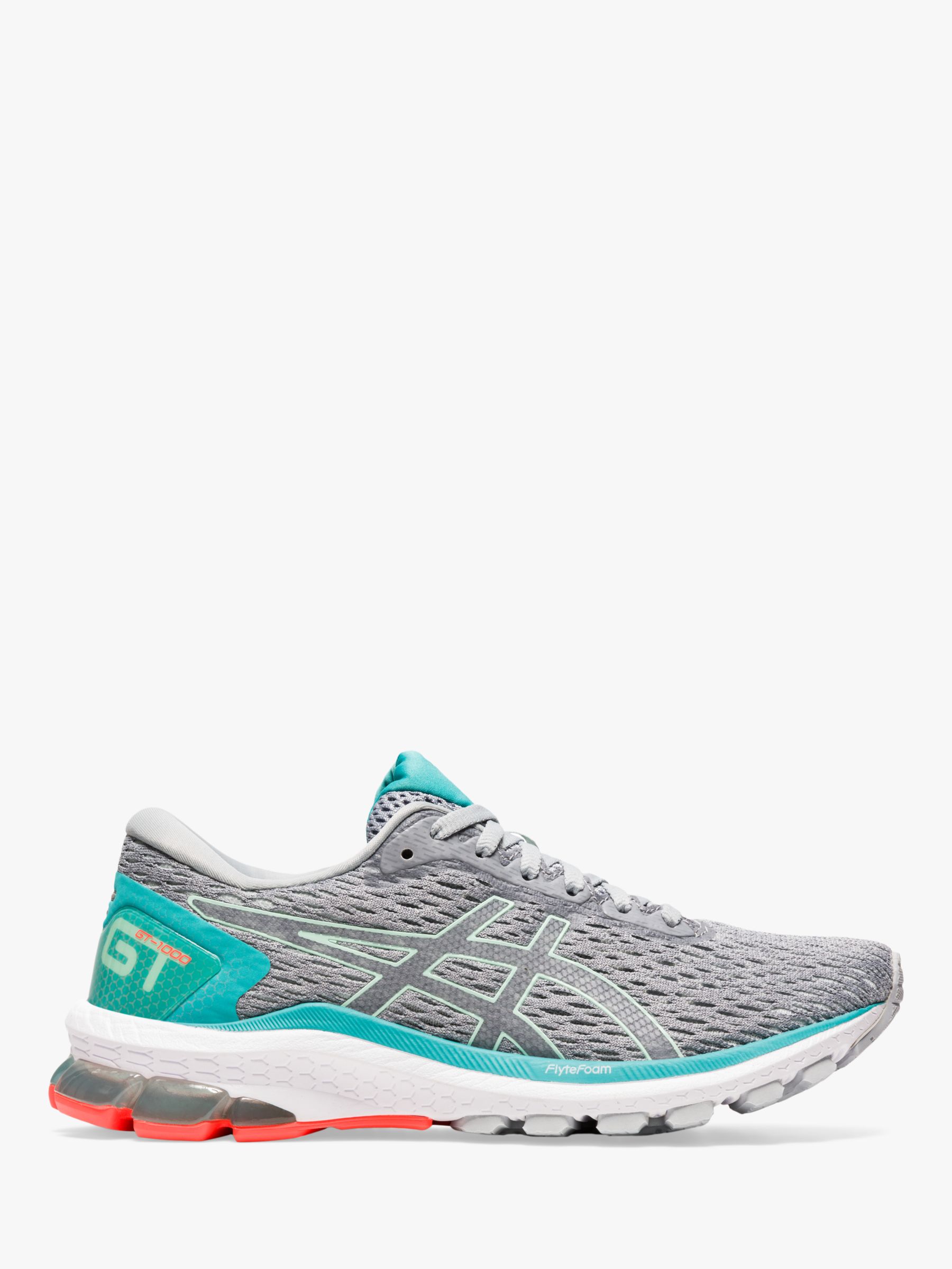 ASICS GT-1000 9 Women's Running Shoes, Piedmont Grey/Bio Mint