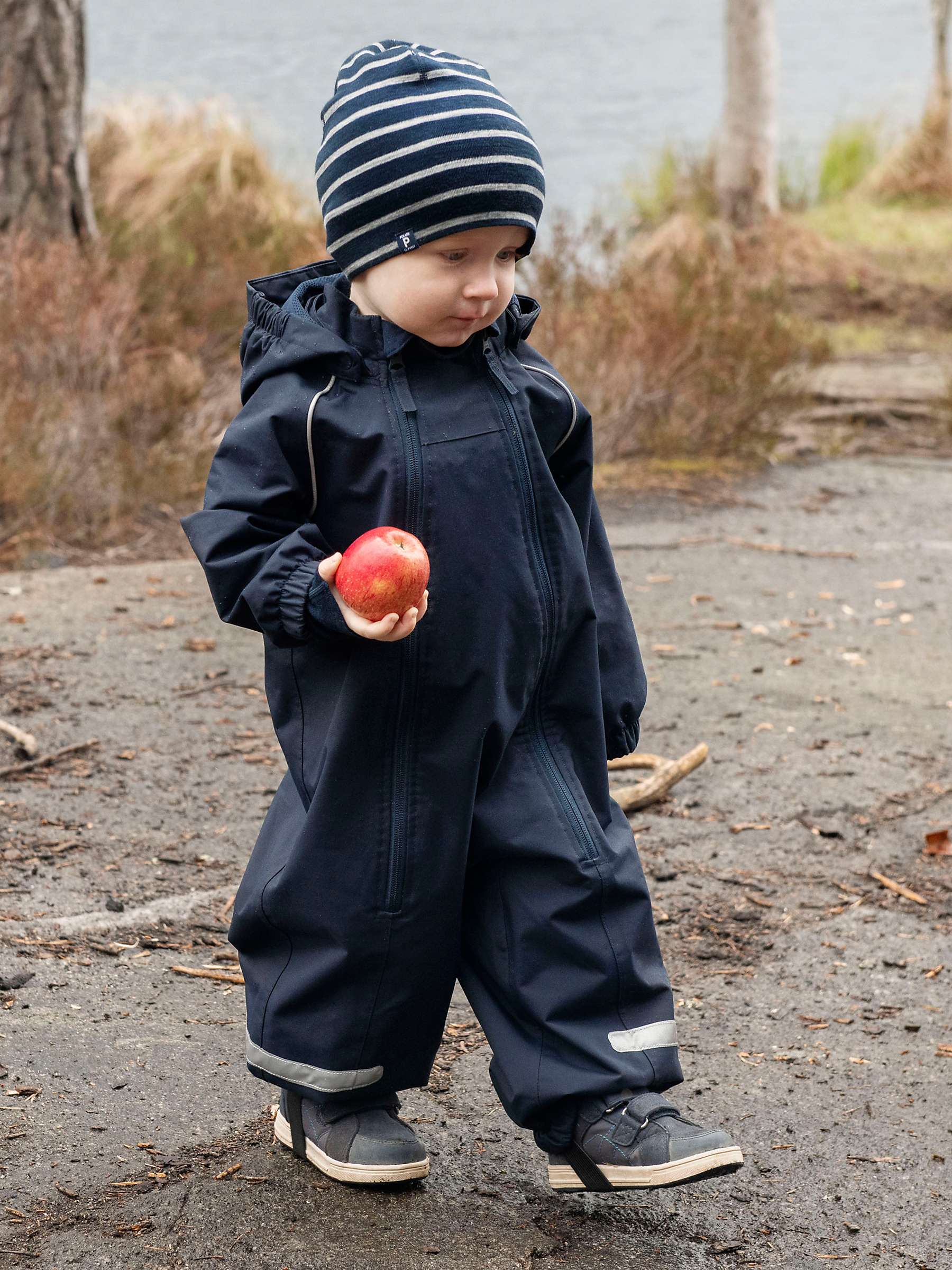 Buy Polarn O. Pyret Baby Waterproof Shell Overall, Dark Sapphire Online at johnlewis.com