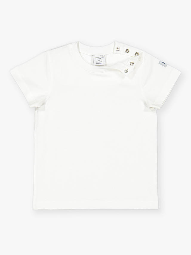 Polarn O. Pyret Baby GOTS Organic Cotton T-Shirt, White