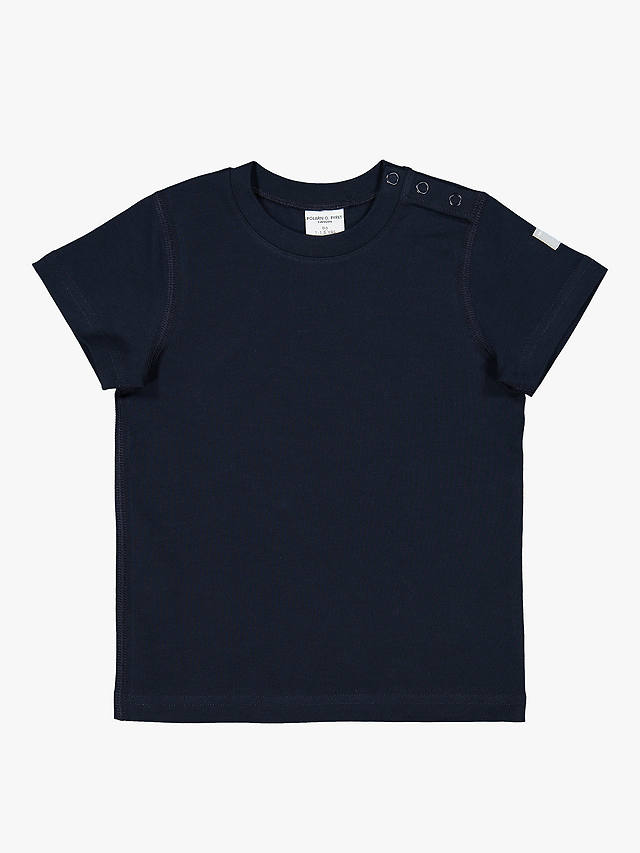 Polarn O. Pyret Baby GOTS Organic Cotton T-Shirt, Blue