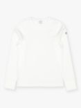 Polarn O. Pyret Baby GOTS Organic Cotton Long Sleeve T-Shirt, White