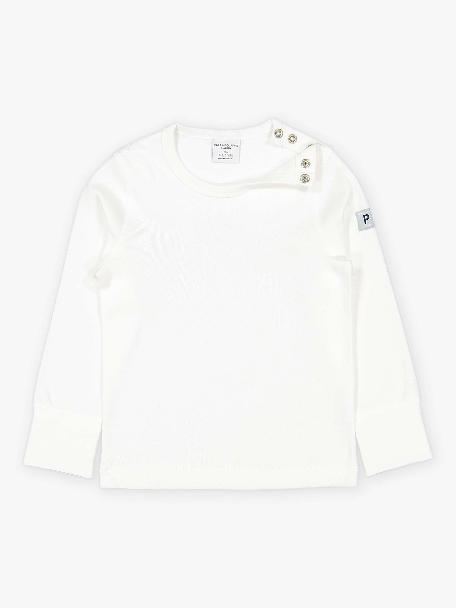 Buy Polarn O. Pyret Baby GOTS Organic Cotton Long Sleeve T-Shirt Online at johnlewis.com