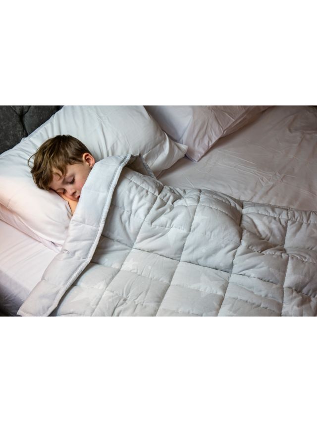 Rest Easy Sleep Better Star Weighted Blanket Grey 2kg