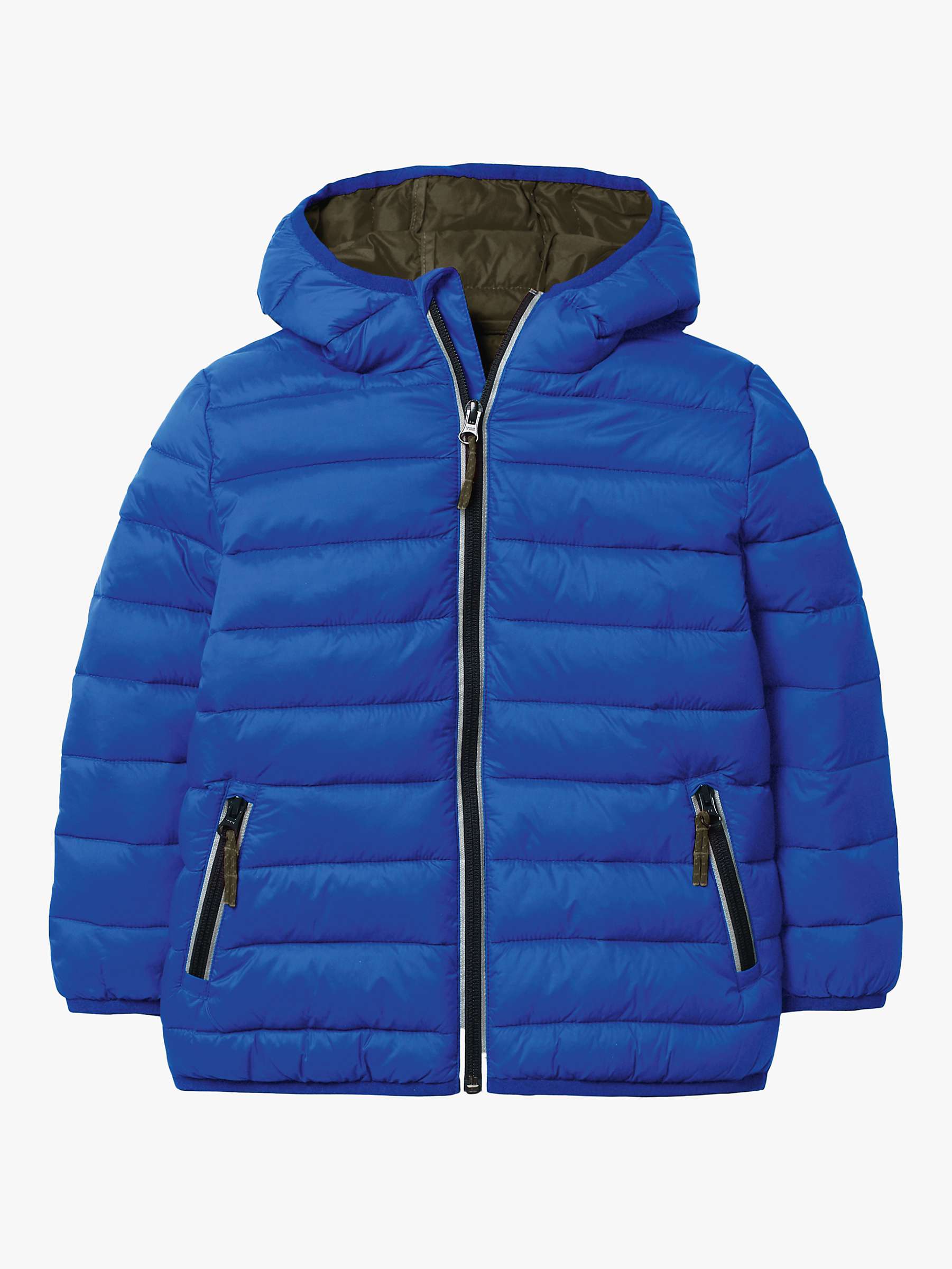 Buy Mini Boden Kids' Cosy Pack- Away Jacket, Brilliant Blue Online at johnlewis.com