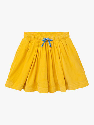 Mini Boden Girls' Woven Skirt, Honeycomb Yellow