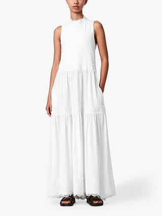 AllSaints Tier Maxi Dress, White
