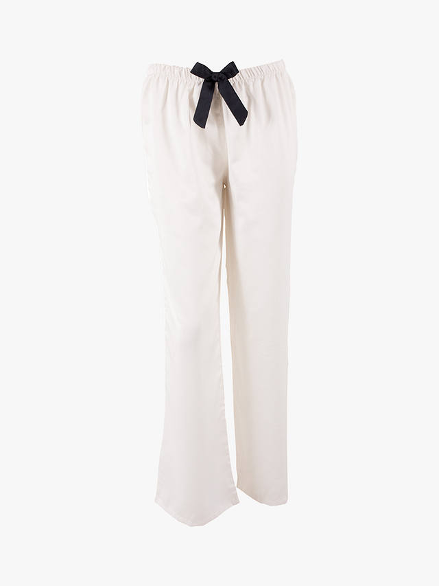 Bluebella Claudia Satin Trouser Pyjama Set, White