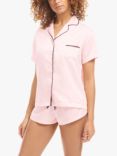 Bluebella Abigail Shirt and Shorts Pyjama Set, Pink, Pink