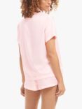 Bluebella Abigail Shirt and Shorts Pyjama Set, Pink, Pink