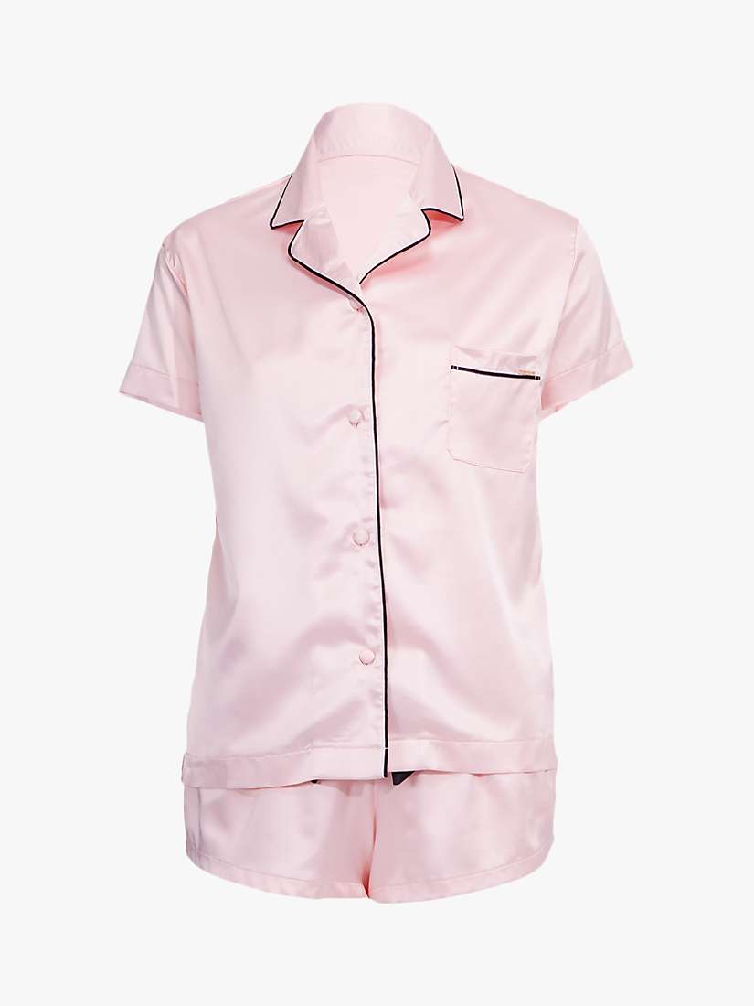 Buy Bluebella Abigail Shirt and Shorts Pyjama Set, Pink Online at johnlewis.com