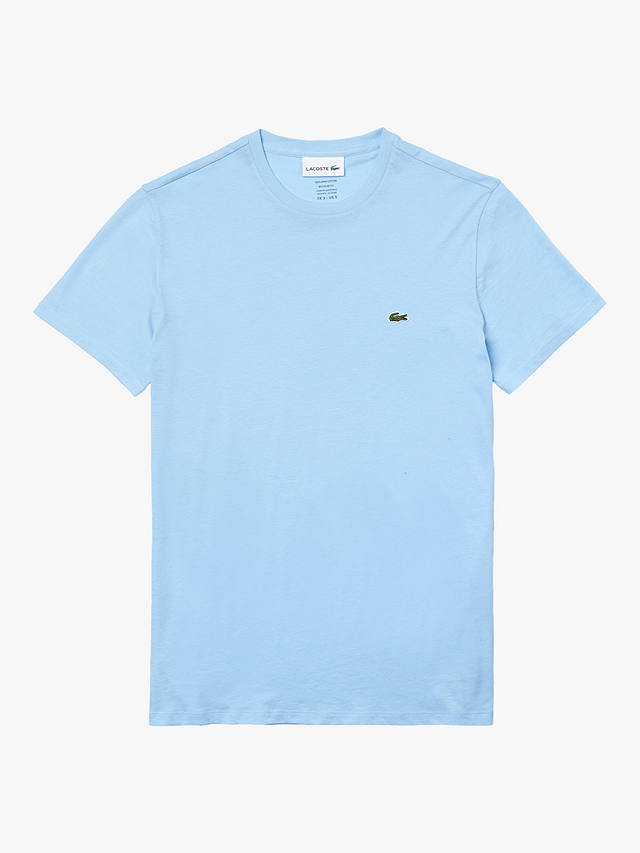 Lacoste Classic Pima Cotton Crew Neck T-Shirt, Electric Blue