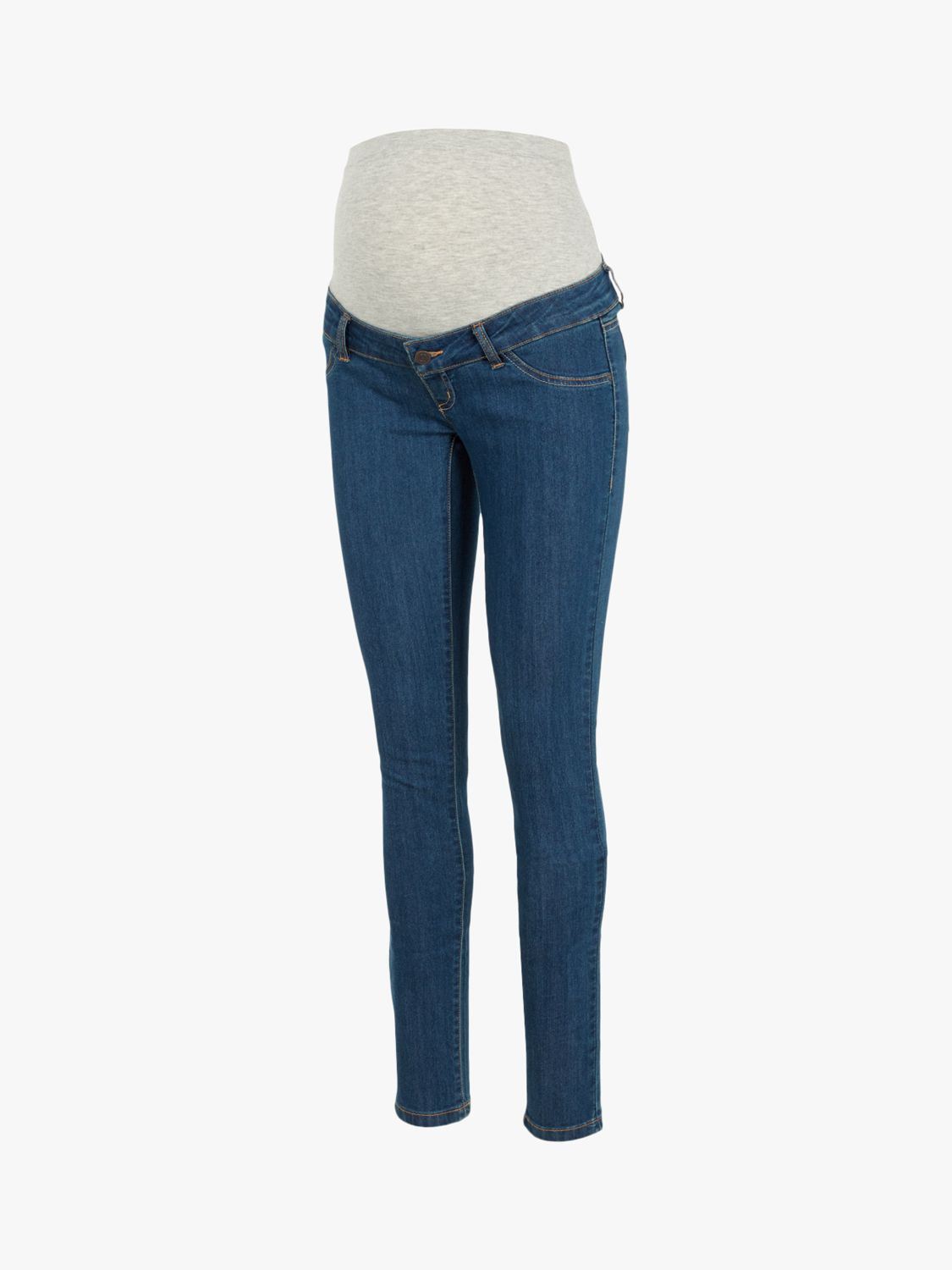 Mamalicious Julia Slim Fit Maternity Jeans, Blue, W27/L32