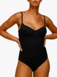 Whistles Ribbed Swimsuit, Black
