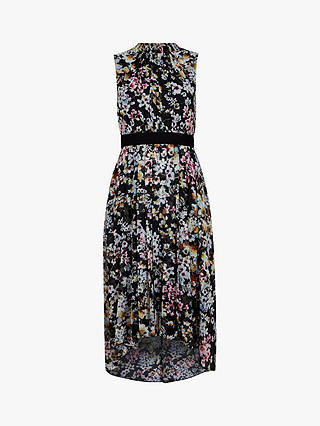 Ted Baker Malorie Floral Print Dress, Black/Multi