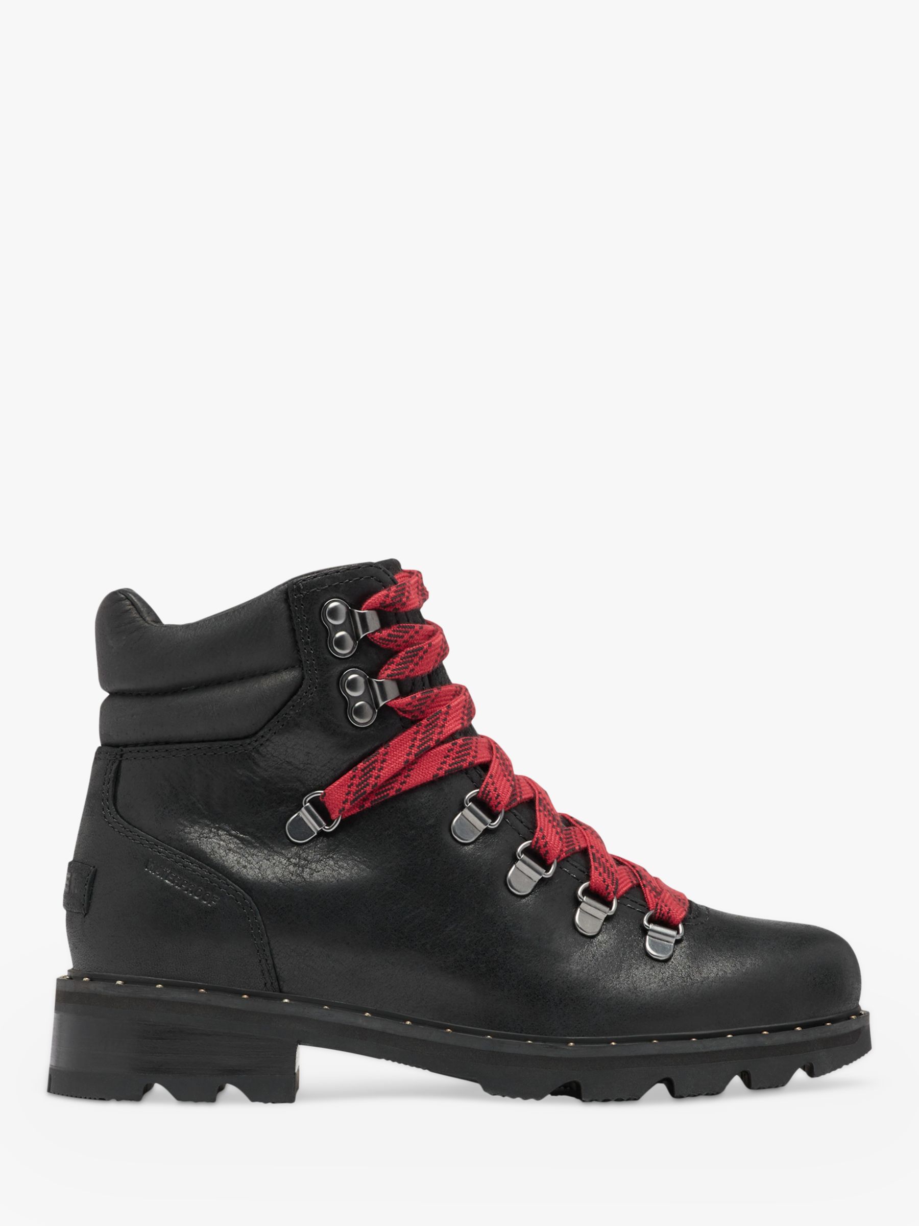 SOREL Lennox Leather Hiker Boots, Black
