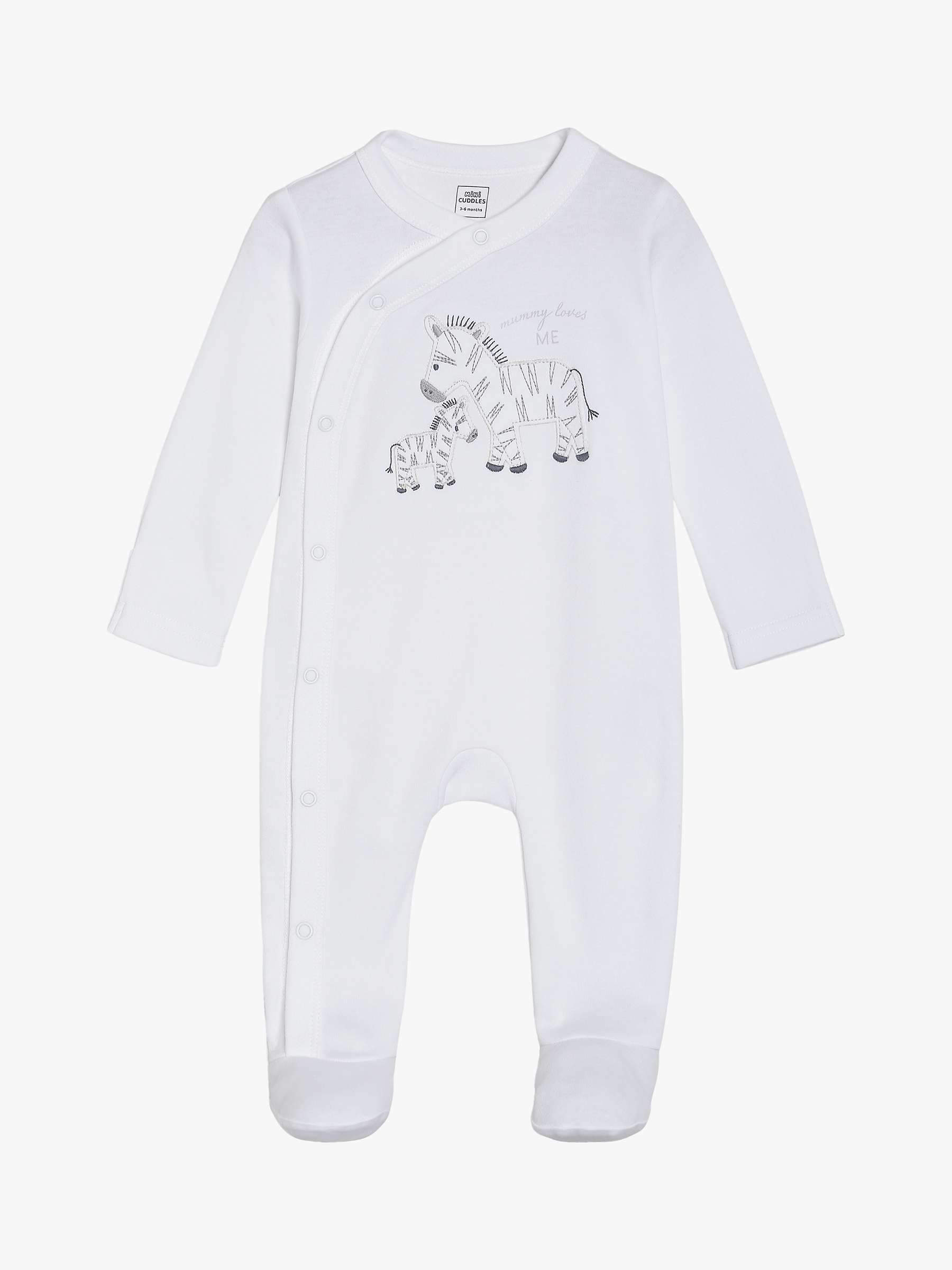 Buy Mini Cuddles Baby Mummy Loves Me Sleepsuit Online at johnlewis.com