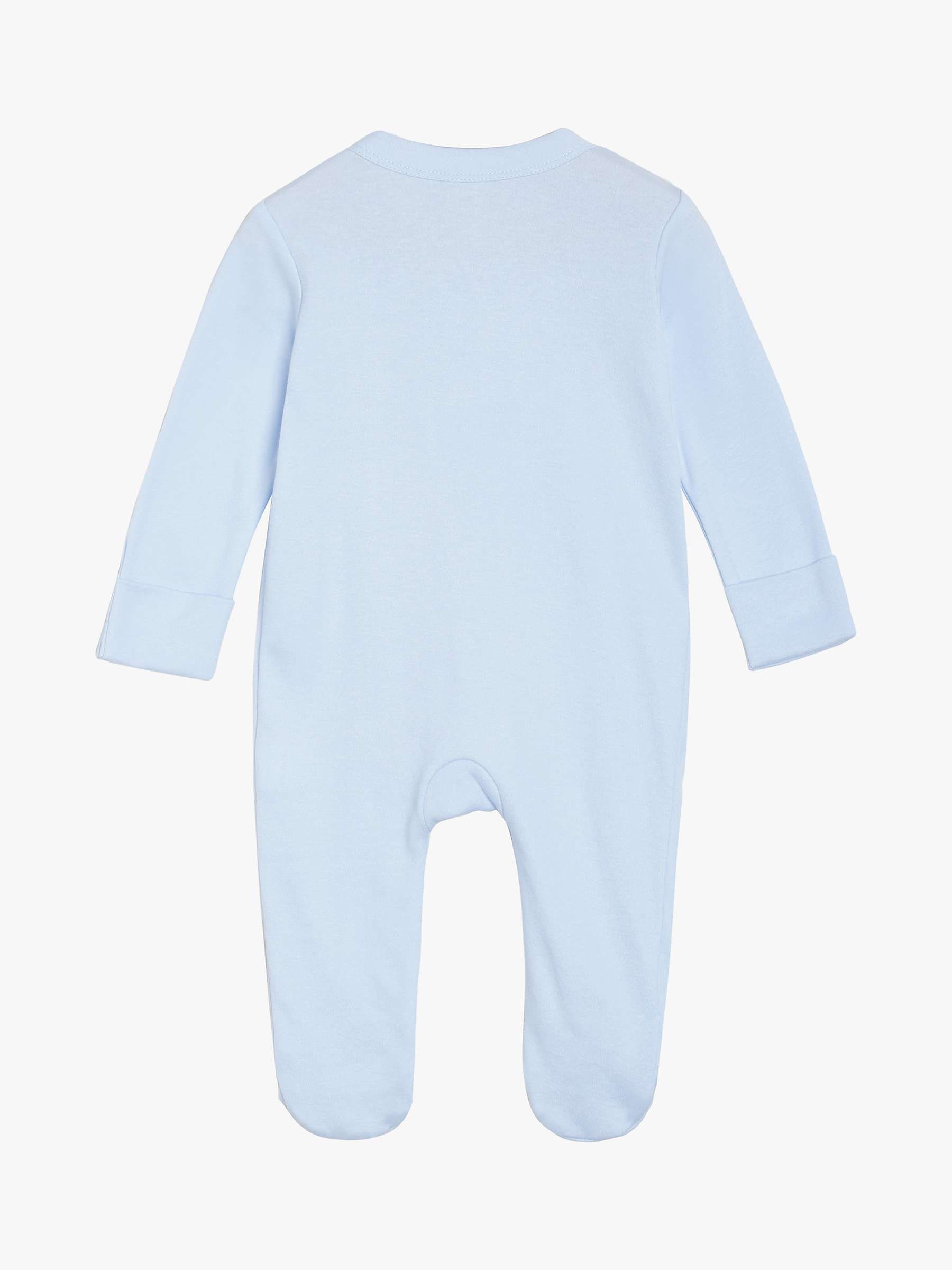 Buy Mini Cuddles Baby Bear Cub Sleepsuit, Blue Online at johnlewis.com