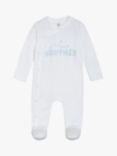 Mini Cuddles Baby Lovely Little Brother Sleepsuit, White