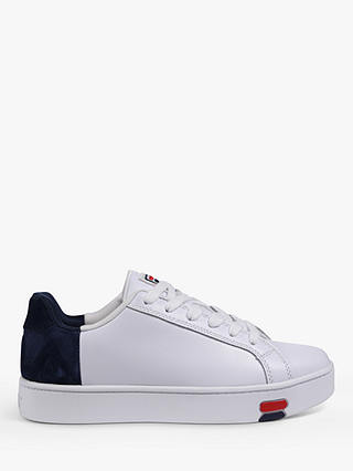 Fila Ryzer Colour Block Low Top Trainers, White/Navy