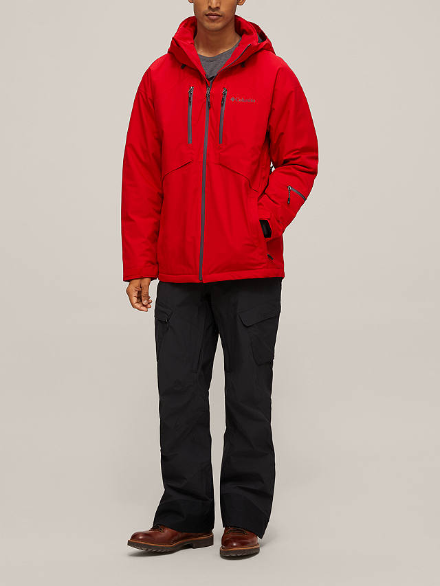 Columbia Peak Divide™ Men's Waterproof Ski Jacket, Red at John Lewis ...