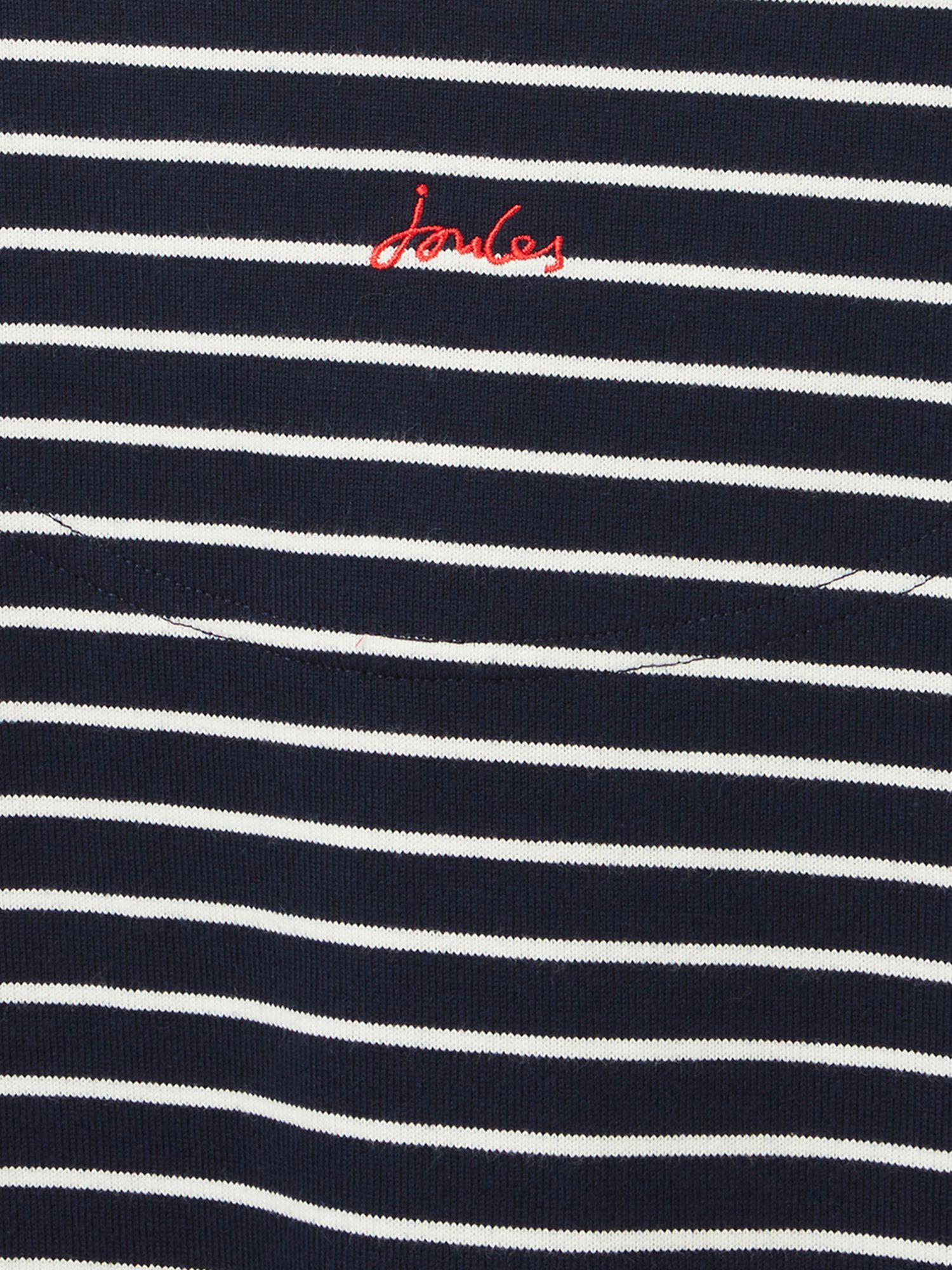 Joules Harbour Stripe Jersey Top, Navy/Multi
