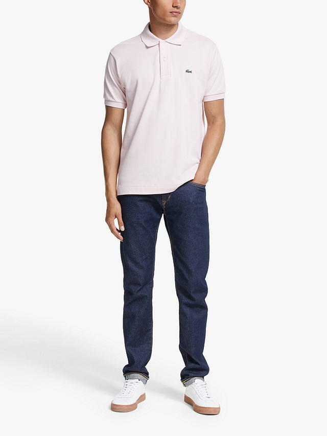 Lacoste L.12.12 Classic Regular Fit Short Sleeve Polo Shirt, Pink