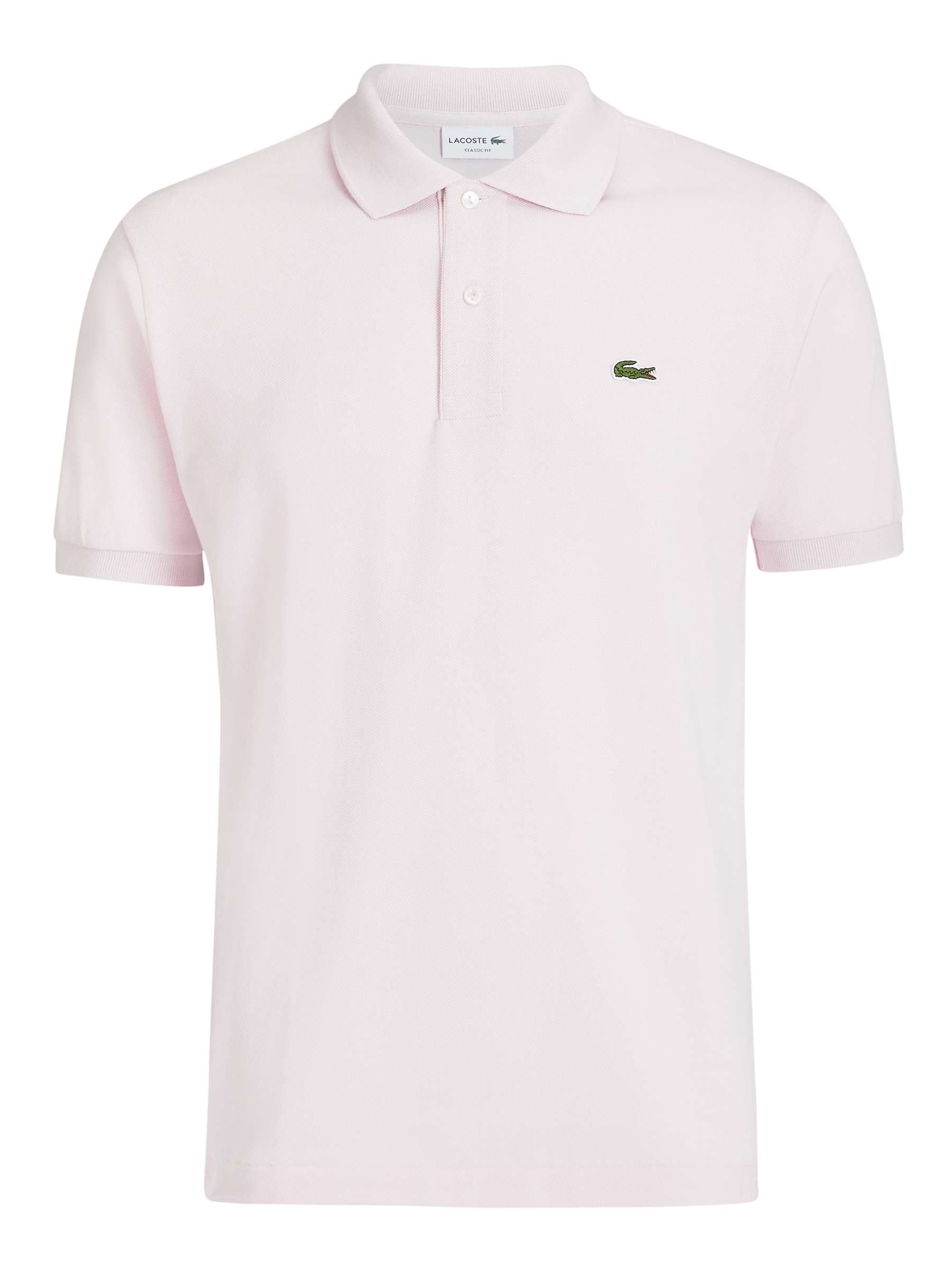 Lacoste L.12.12 Classic Regular Fit Short Sleeve Polo Shirt, Pink at ...
