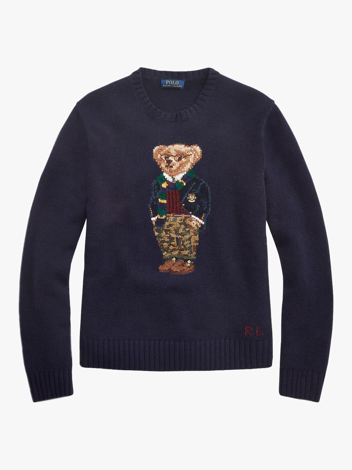 Polo Ralph Lauren Preppy Bear Sweater, Preppy Bear at John Lewis & Partners