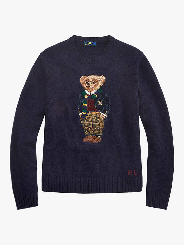 Polo Ralph Lauren Preppy Bear Sweater, Preppy Bear at John Lewis & Partners