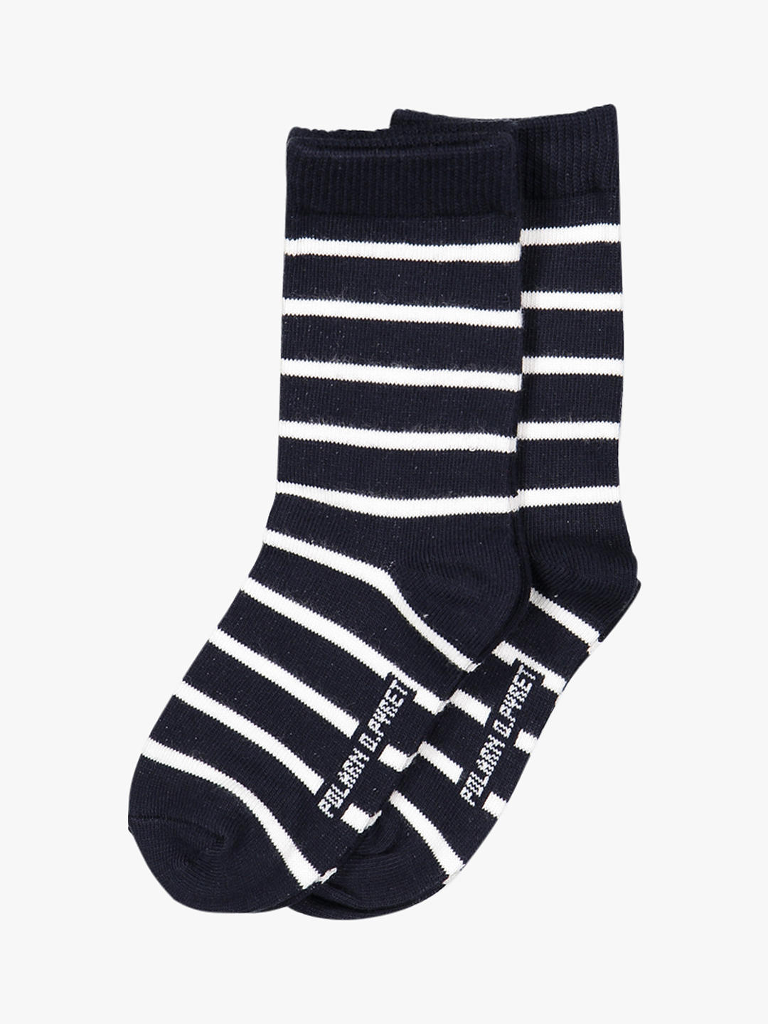 Polarn O. Pyret Children's Stripe Socks, Pack of 2, Blue at John Lewis ...