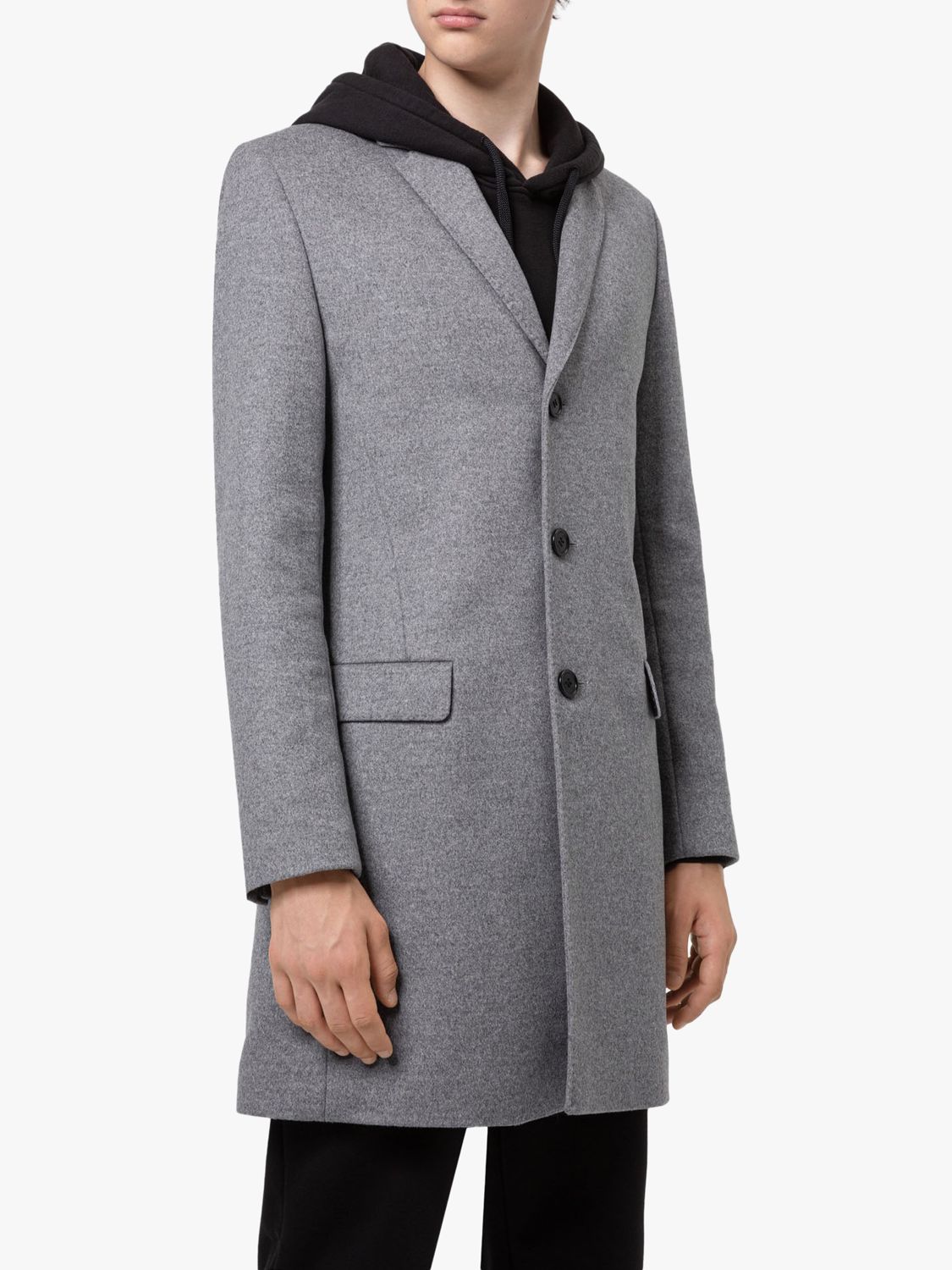 grey hugo boss coat