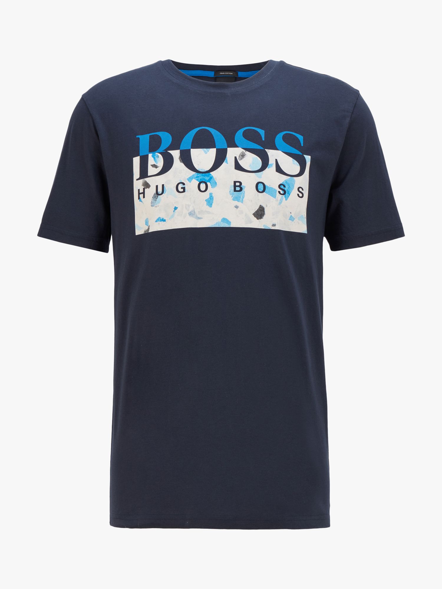 BOSS Thady Print T-Shirt, Dark Blue