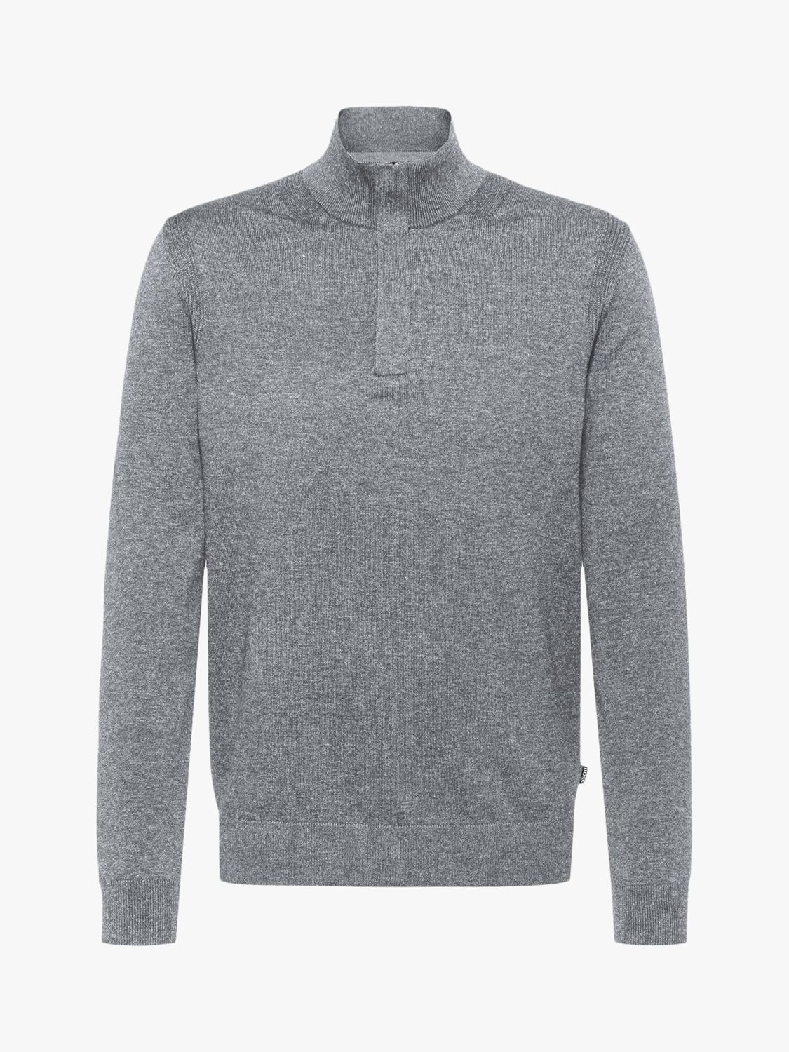 BOSS Maneo Half Zip Jumper, Silver