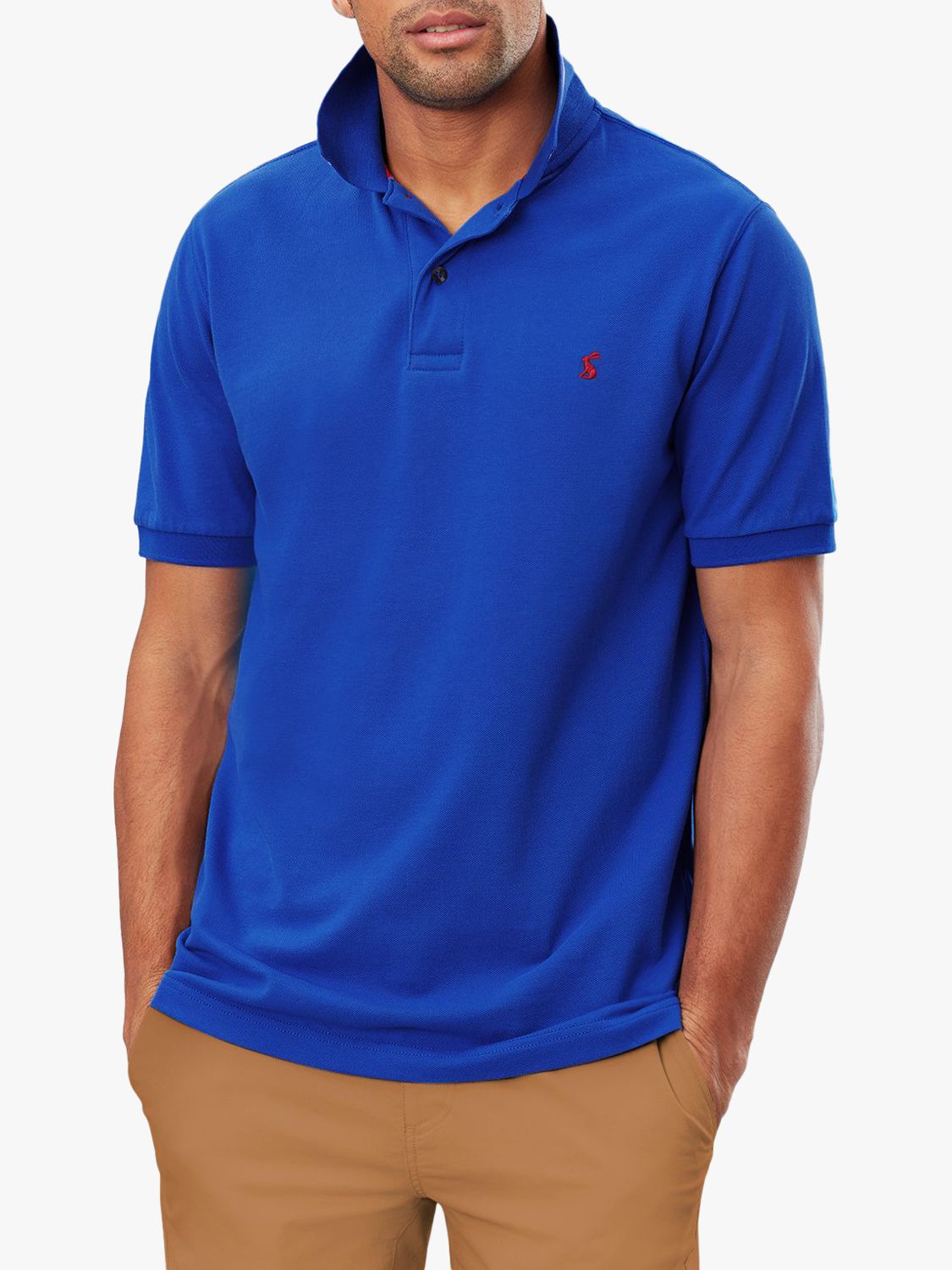 Joules Woody Slim Fit Polo Shirt, Blue at John Lewis & Partners