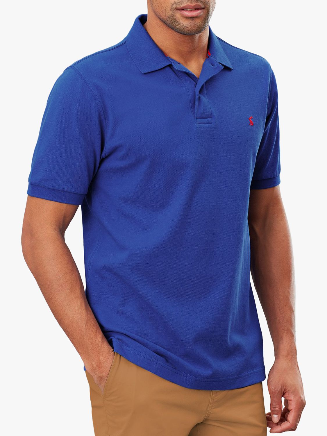 Joules Woody Slim Fit Polo Shirt, Blue