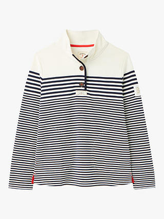 Joules Saunton Striped Sweatshirt, Navy