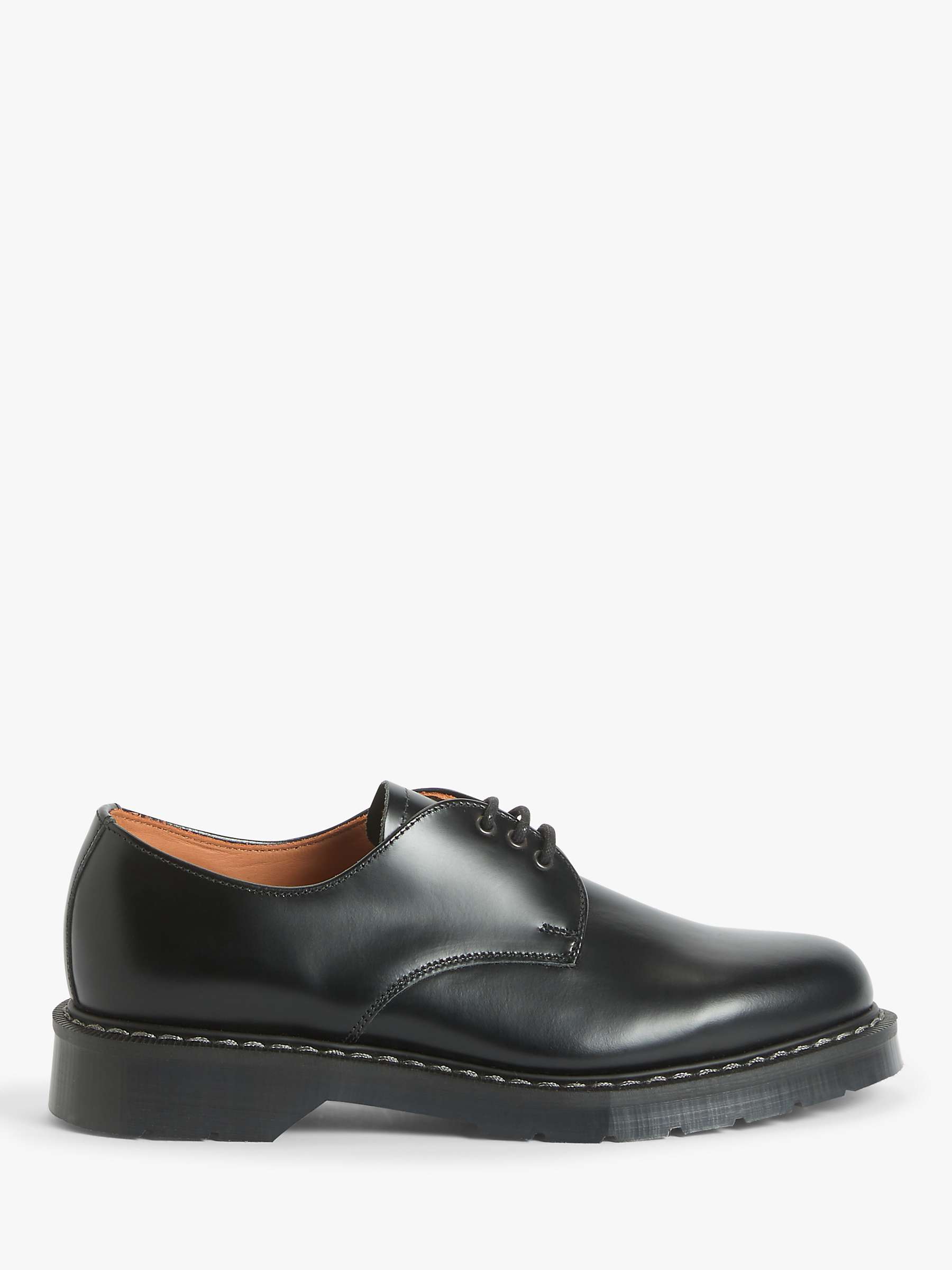 Buy Solovair Made in England 3 Eyelet Hi Shine Leather Gibson Shoes Online at johnlewis.com