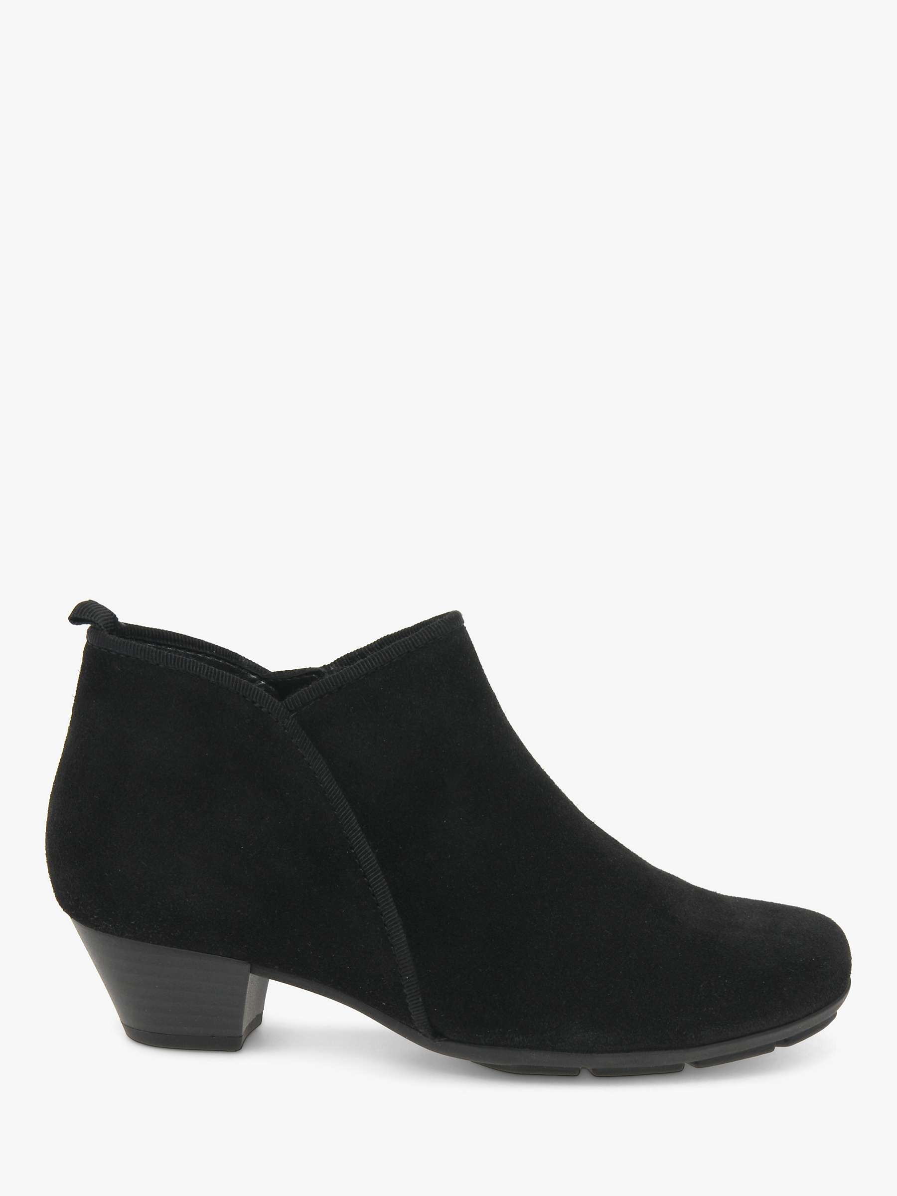 Buy Gabor Trudy Suede Ankle Boots, Black Online at johnlewis.com