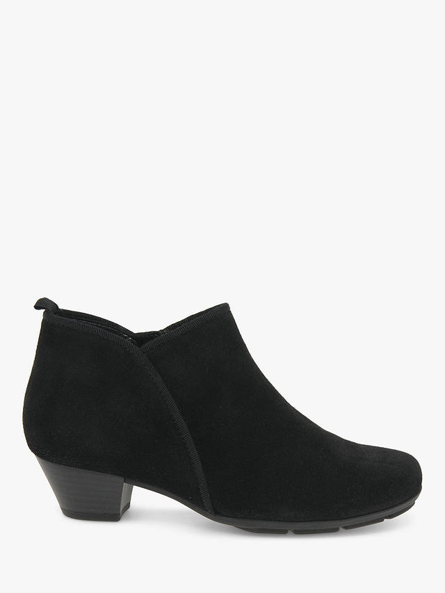 Gabor Trudy Suede Ankle Boots, Black