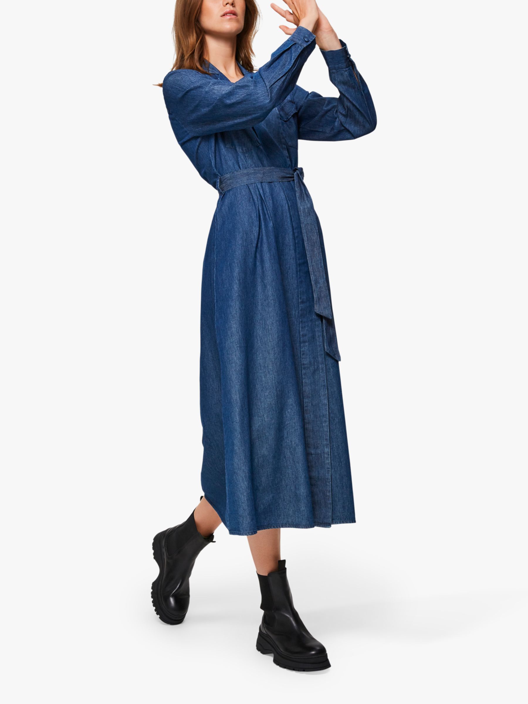 Selected Femme Miranda Denim Dress, Blue