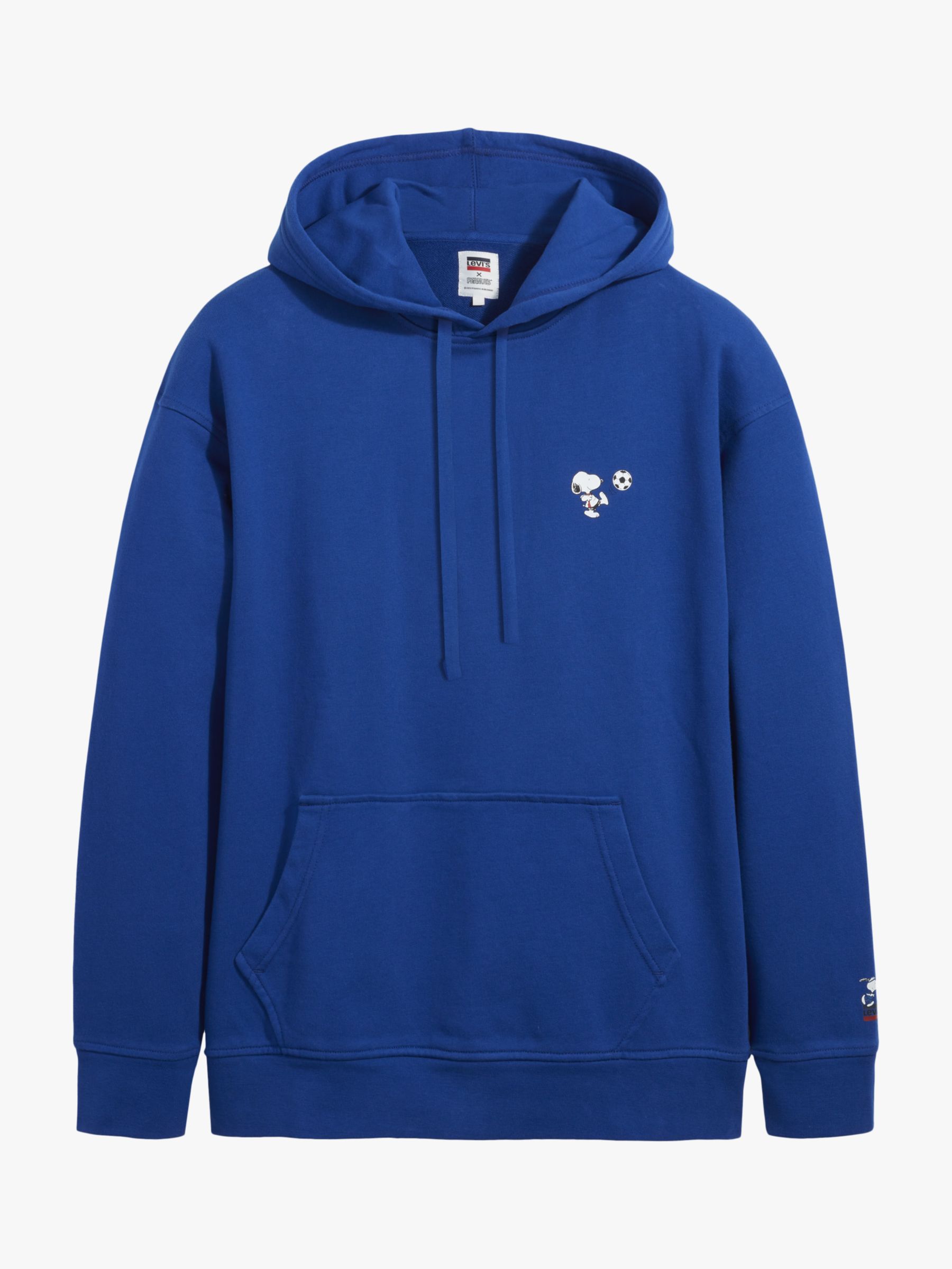 Levi's Peanuts Relaxed Snoopy Soccer Logo Hoodie, Blue/Multi