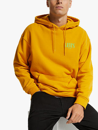 Levi's Relaxed Graphic Serif Hoodie, Golden Yellow