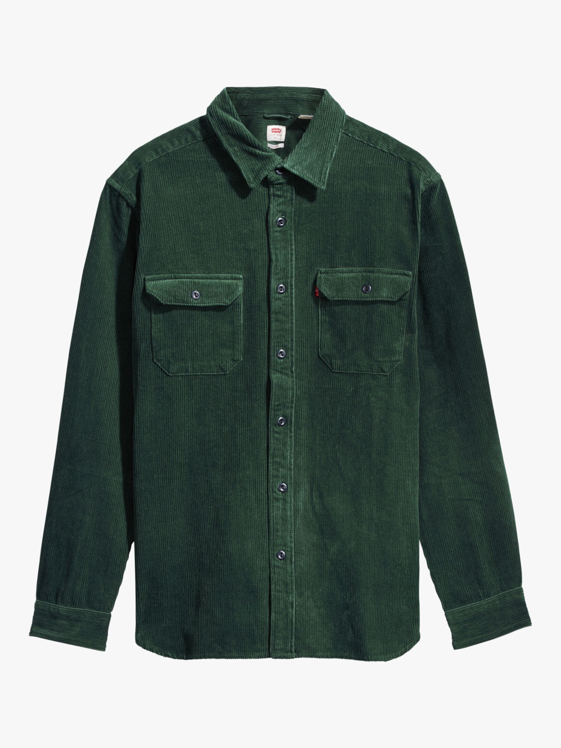 levis green cord shirt