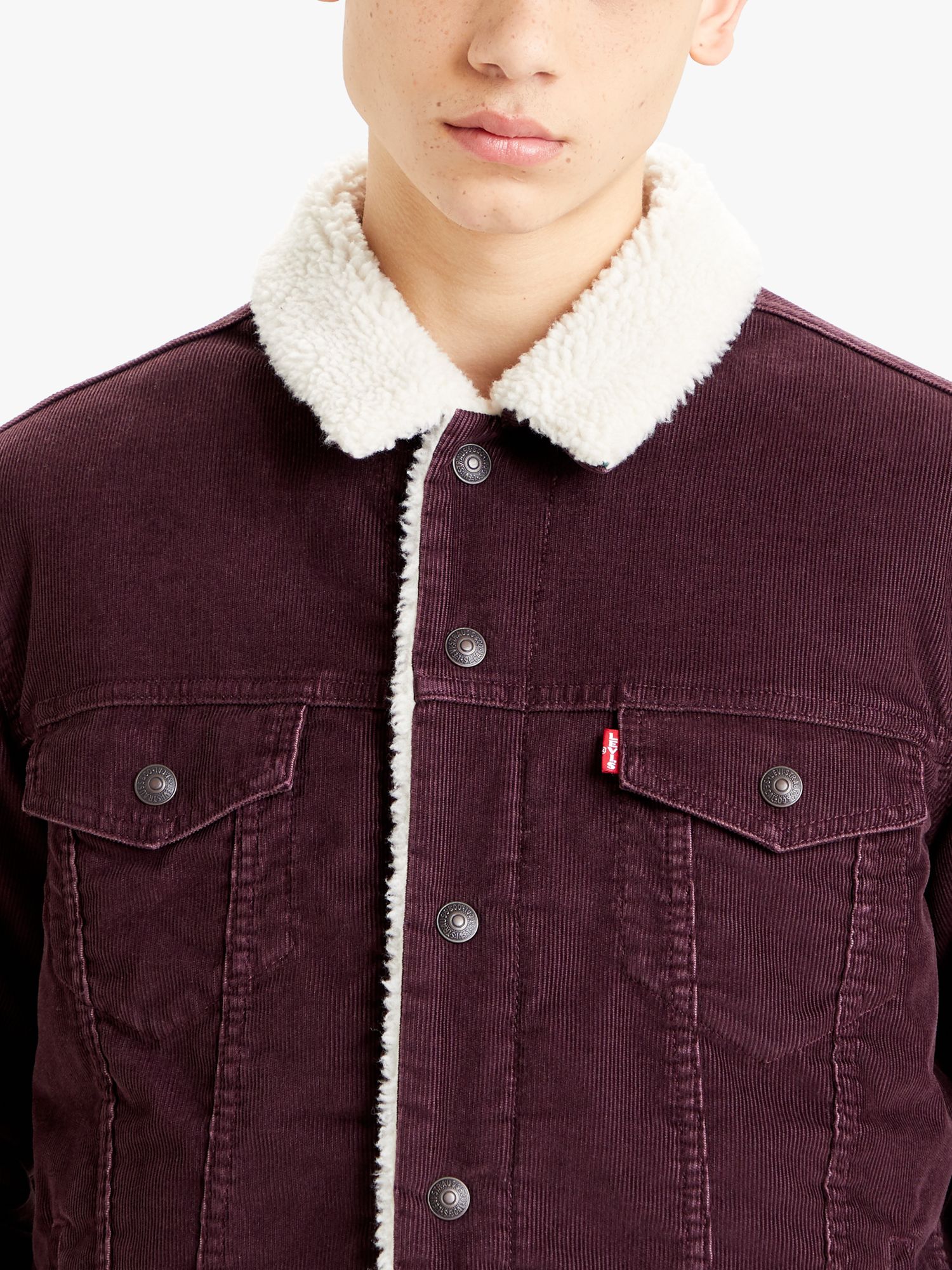 levis red sherpa jacket