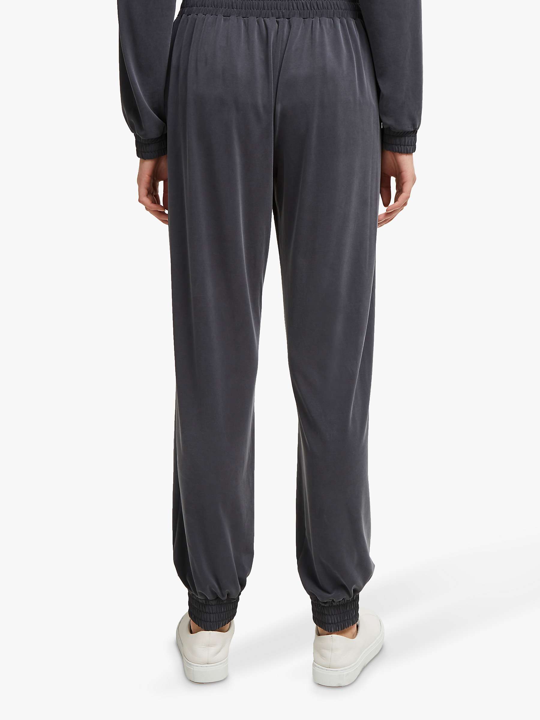 Buy French Connection Washed Cupro Joggers, Black Online at johnlewis.com