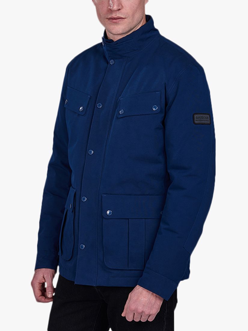 barbour blue rain jacket