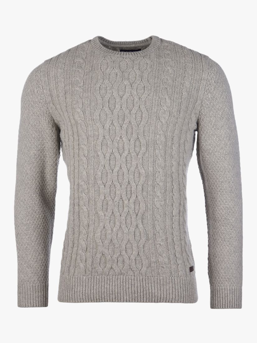 Barbour Chunky Cable Knit Crew Neck 