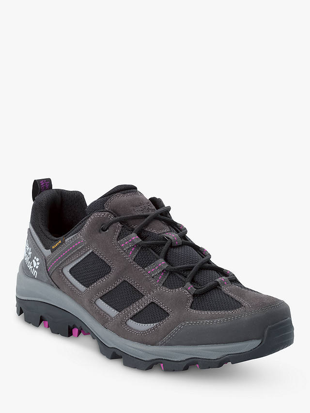 Jack Wolfskin Vojo 3 Texapore Women's Waterproof Walking Shoes, Dark Steel/Purple