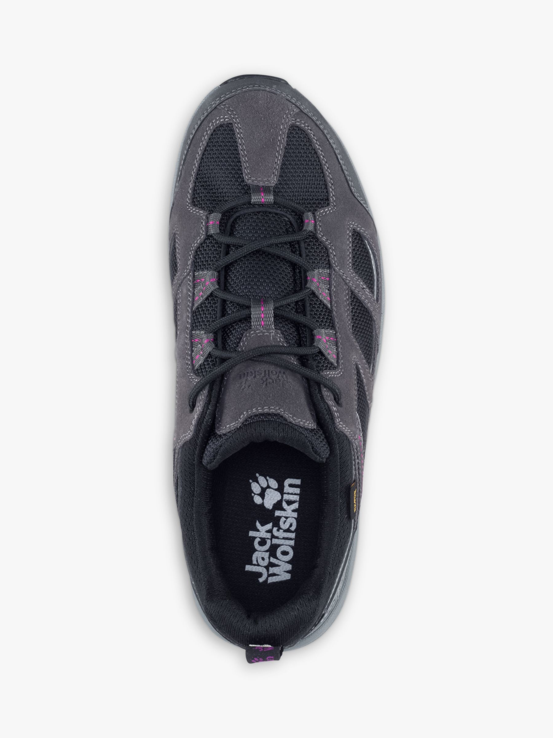 Jack Wolfskin Vojo 3 Texapore Women's Waterproof Walking Shoes, Dark Steel/Purple, 4